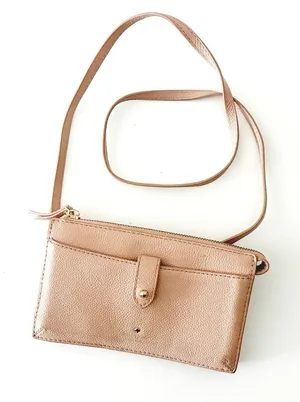 Kate Spade Jackson Small Tab Blush Pink Crossbody Clutch Wallet thumbnail 1