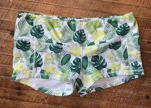 Cleo palm tree print contour barbella low rise shorts thumbnail 1