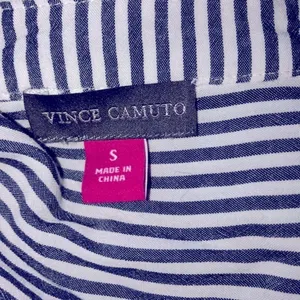 Vince Camuto size small striped tie front top thumbnail 4