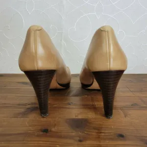 Cole Haan Womens Shoes Size 7.5 Nude Classic Leather High Heels Slip-On Pumps thumbnail 4