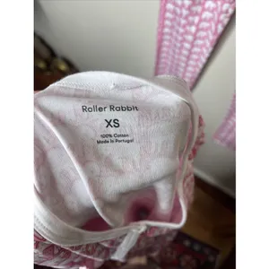 Roller Rabbit Hathi Pima Cotton Pink Elephant-Print Long-Sleeve Pajama Set XS thumbnail 10