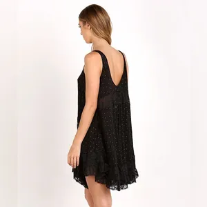 Free People Intimately She Swings Slip Chamise Lace Trim Boho Mini Dress – XS thumbnail 4