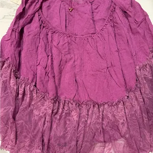Free people spring fling romper size large purple NWT thumbnail 8