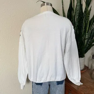 Vintage Southwestern Graphic Sweatshirt Pullover USA made geometric‎ medium White thumbnail 6
