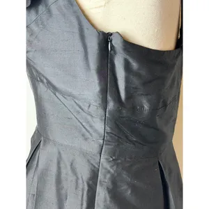 Lynn Lugo Silk Ruffle Neck Cocktail Dress Women 4 Black‎ Gothic LBD Cocktail thumbnail 10