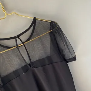 Express Black Top with Sheer Sleeves thumbnail 12