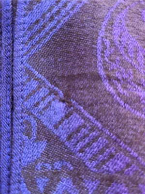 Handwoven Rainbow Paisley Wrap thumbnail 9