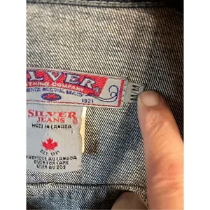 SILVER Dark Blue Jean Jacket Size Medium (2171) thumbnail 2