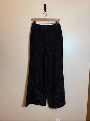Abbey Glass Carter Boucle Tweed Wide‎ Leg Trouser thumbnail 4