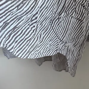 Free People One Gray and White Stripe Slouchy Pocket Top Small thumbnail 8