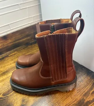 Doc Martens Brown Amaayah Lo Leather Boots Size 6 Women thumbnail 1