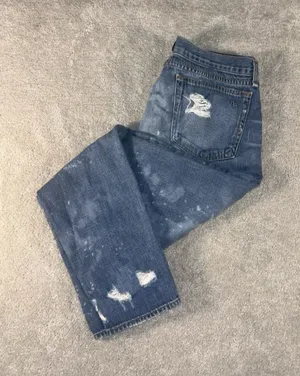 rag‎ bone boyfriend jeans distressed loose relaxed fit beacon 27 thumbnail 1