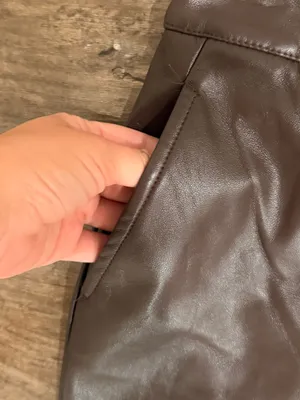 Rachel Zoe Chocolate Brown Faux Leather Pants thumbnail 4