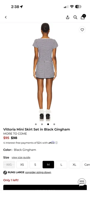Revolve More to come Vittoria mini skirt set thumbnail 3