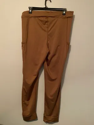 Take A Walk | Loose Pocket Casual Sweatpants Brown thumbnail 2