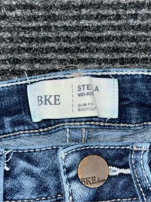 Buckle BKE Stella Mid Rise Slim Fit Bootcut Jeans Sz 25 x 28.5 SHORT flaw thumbnail 9
