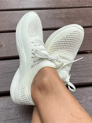 Lightweight CROCS Women's Lace-Up Sneakers thumbnail 2