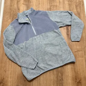 Simply Southern | Women's Grey Heather Lavender Corduroy Pullover Quarter Zip, L thumbnail 2