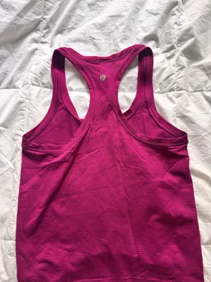 Pink Racerback Lululemon Tank thumbnail 3