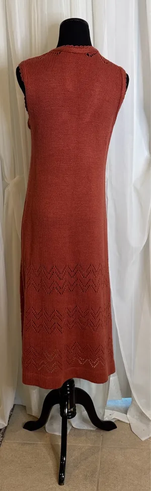 Handmade 2-piece Croqueted Rust Dress Suit thumbnail 3