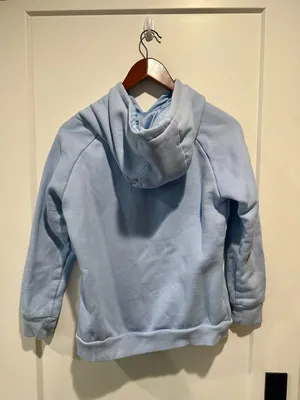 AYBL Women’s Satin Lined Fleece Hoodie Light Blue Size M thumbnail 2
