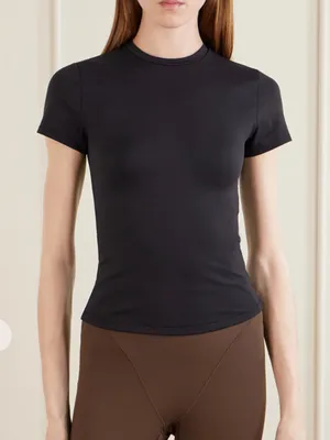 SKIMS + Nike Padded Baby Tee Obsidian thumbnail 1
