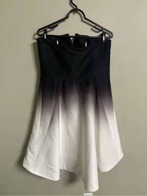 Halston Heritage Lined Cocktail Dress Ombre Size 12 Strapless Sweetheart Neck thumbnail 3