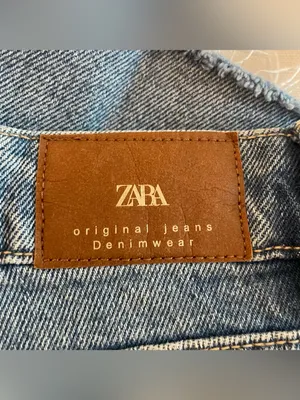 Zara Distressed Denim Skort, Medium Wash, Size XS, EUC thumbnail 3