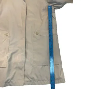 London Fog Women‎ Beige Trench Coat Barncoat Vintage Retro Cozycore Size 14 thumbnail 13