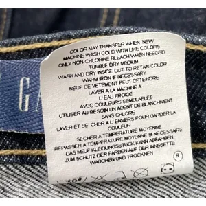 GAP Low Rise Flare Jeans Size 12 Dark Wash Denim Blue Jeans Y2K 2000s Classic thumbnail 6