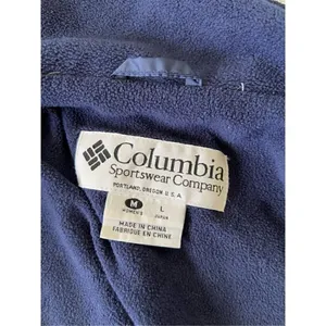 Columbia Navy Blue Fleece Lined Full Zip Vented Jacket Women's Medium thumbnail 7