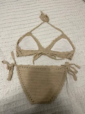 Beige Knit Swimsuit  thumbnail 2
