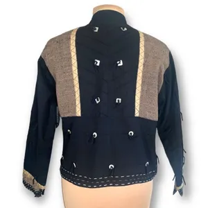 Vintage Yak Magik Jacket 90s‎ Embroidered Western Boho Cropped Black Western thumbnail 2