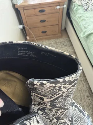 AK Anne Klein snake print bootie thumbnail 5