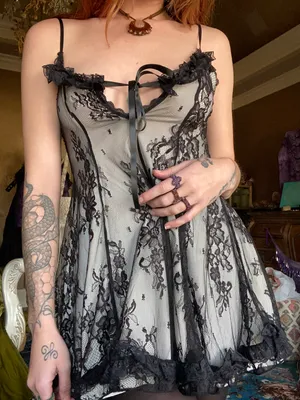 Lace Lolita Mini Dress Unique Small thumbnail 4