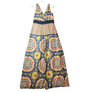 Ann‎ Taylor Geometric Kaleidoscope Maxi Dress Bold Abstract Print Size 2 New thumbnail 3