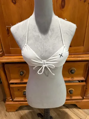 Boutine White Swim Top, Sz S thumbnail 1