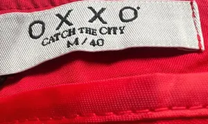 NWT OXXO Catch The City Asymmetric High Waist Red Long Skirt M thumbnail 2