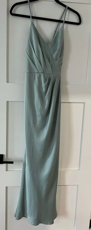 Sage bridesmaid dress Green Size 2 thumbnail 1