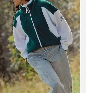 NWT Free People Hit The Slopes Hoodie in Evergreen Combo thumbnail 1