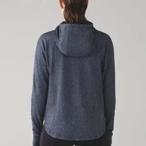 Lululemon Pick Up The Pace Long Sleeve Sweatshirt Luon Womens Size 10 Blue Black thumbnail 2