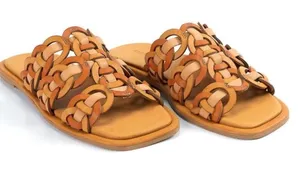 Farm Rio leather circles flats *MIS-matched sizes* thumbnail 1