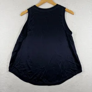 Michael Stars Navy Blue Sleeveless Satin Finish Tank Top DST005 Womens‎ Medium thumbnail 7