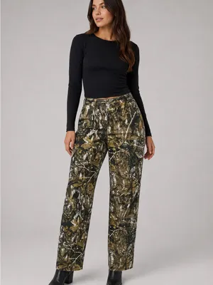 Kids Camo Cargo Pants - Green/Tan/White thumbnail 6