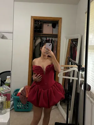 Oh Polly Jessamy Red Mini Dress thumbnail 4