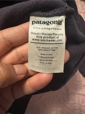 Patagonia Deep Purple Crewneck Sweatshirt with Chest Patch thumbnail 8