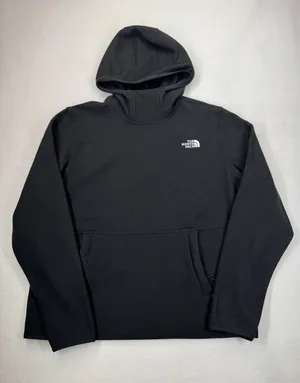 The North Face Women's Glacier Fleece Pullover Hooded Jacket Black Large NWOT thumbnail 1