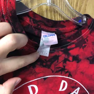Gildan Kappa Kappa Gamma bid day cropped tye dye shirt thumbnail 3