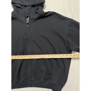 Skims Women's Black Full Zip Hoodie Sweatshirt Size 2XL thumbnail 10