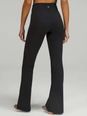 Lululemon Groove Super-High-Rise Split-Hem Flare Pant Nulu, Black thumbnail 2